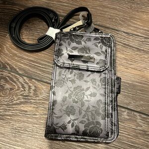 Floral Black Crossbody Bag